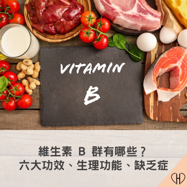 維生素 B 群有哪些？六大功效、生理功能報你知！B 群缺乏會怎樣？食物來源看這邊