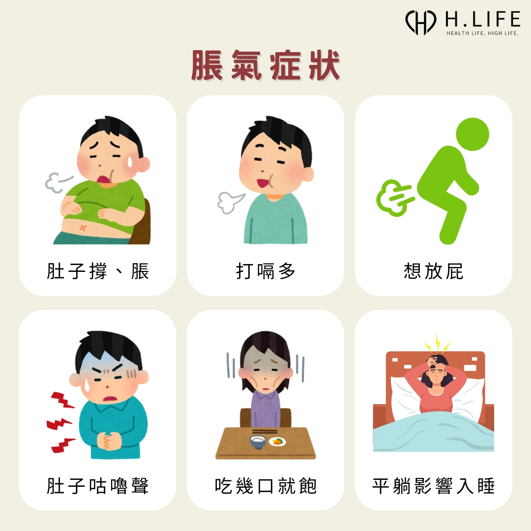 脹氣症狀有哪些？