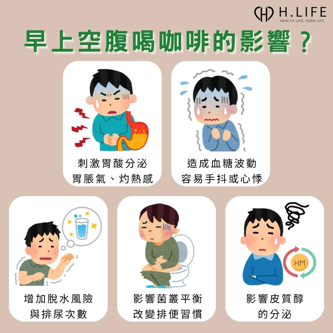 早上空腹喝咖啡對身體的影響有哪些？