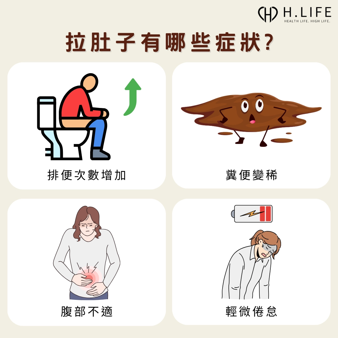 拉肚子有哪些輕微症狀？