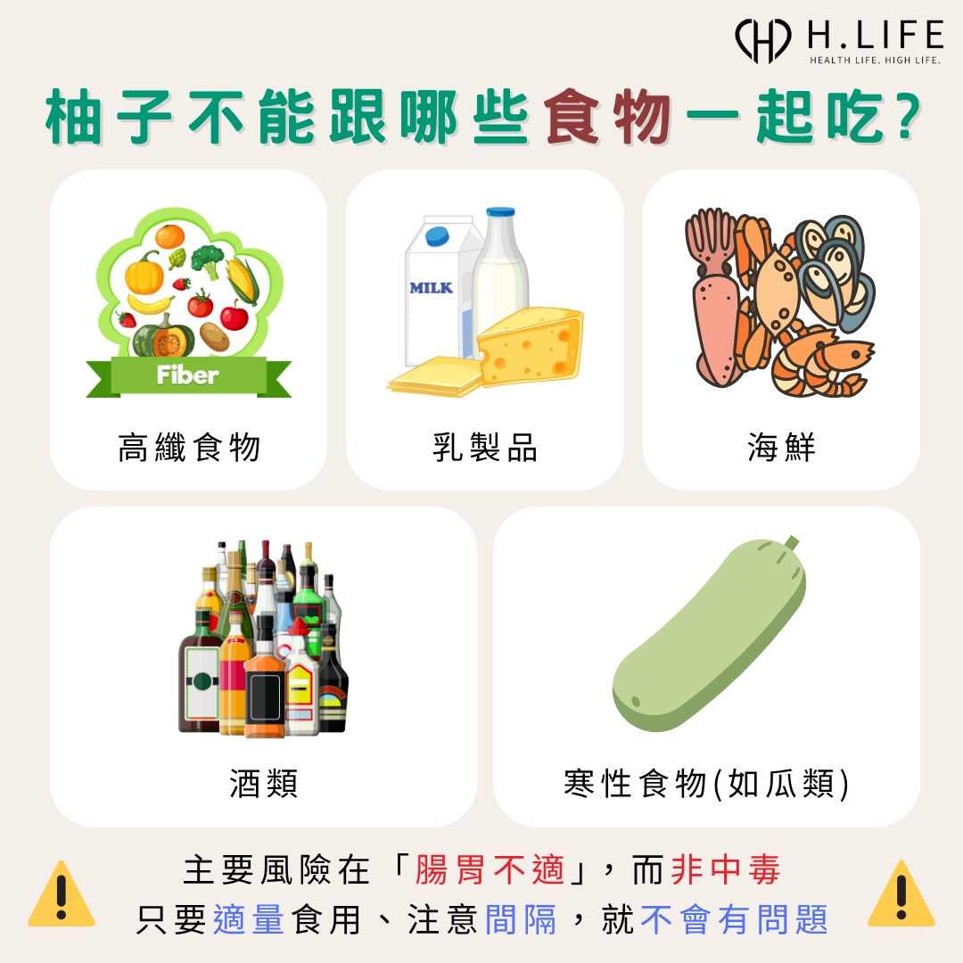 柚子不能跟哪些食物一起吃?