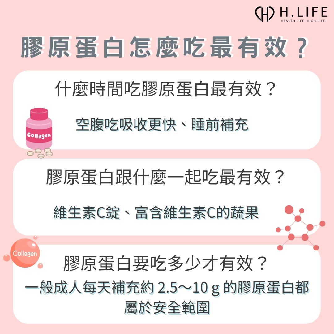 膠原蛋白怎麼吃最有效？