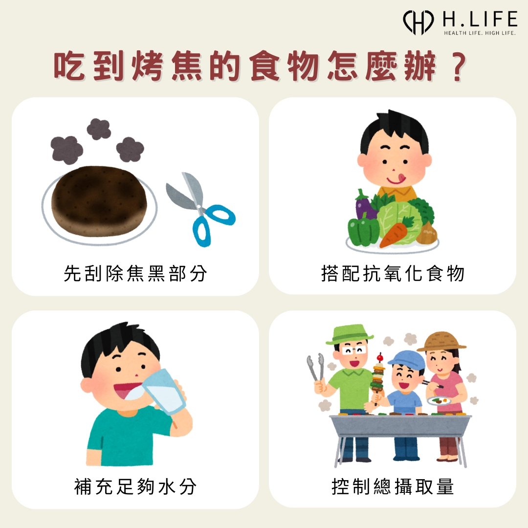 吃到烤焦的食物怎麼辦?