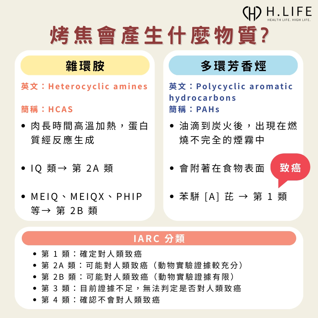 肉烤焦會產生什麼物質?