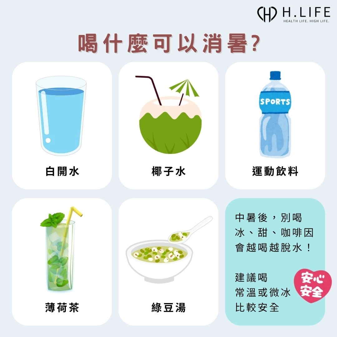 消暑食物 2. 補水 × 補電解質飲料怎麼選?
